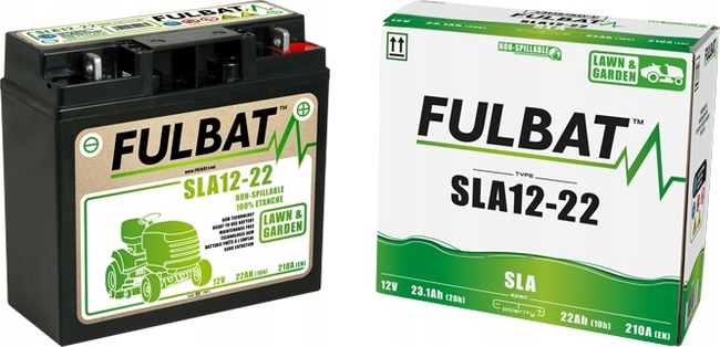 FULBAT 22Ah FULBAT SLA12-22 TRAKTOROVÁ BATERIE /182x77x168/ +pravá bezúdržbová 550907 - OFICIÁLNÍ DISTRIBUTOR - AUTORIZOVANÝ PRODEJCE CEDRUS