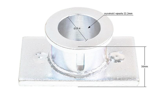 Adapter kosiarki Husqvarna Jet 55S;R52S 25.4 RO12728