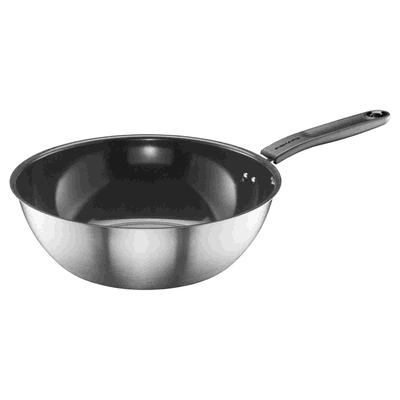 Fiskars Functional Form 1072313 wok 28 cm stal nierdzewna z powłoką ceramiczną Ceratec