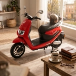 Cedrus Luyuan C-GO-5R-MB5 skuter elektryczny akumulatorowy motorower czerwony