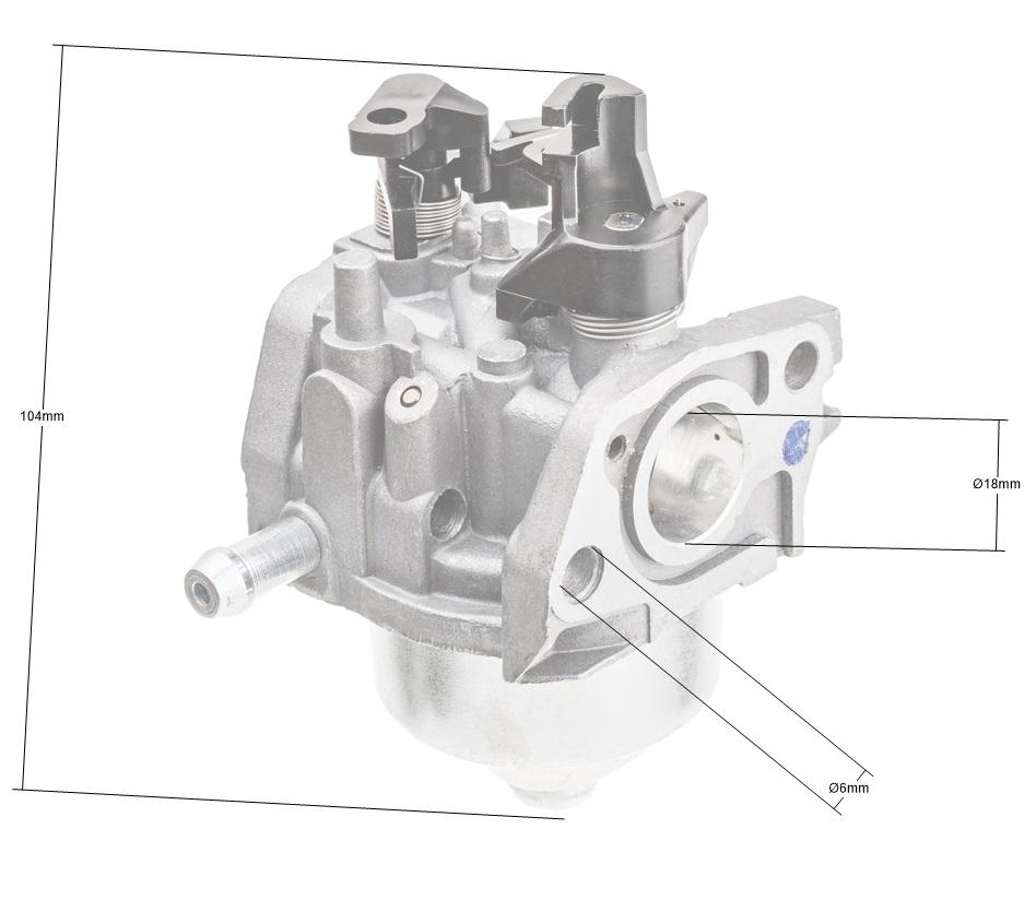 Gaźnik Loncin LC1P65FE-2 EURO V wymiary 2