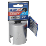 DEDRA 08X060 Vrták TCT s karbidovým ostřím HM, 60 mm, 5/8'', univerzální pro dřevo, kov a PVC