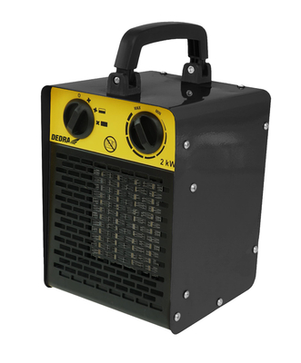 Nagrzewnica elektryczna PTC 2,0kW, kwadratowa, czarna DEDRA DED9930C1 ceramiczny element grzejny