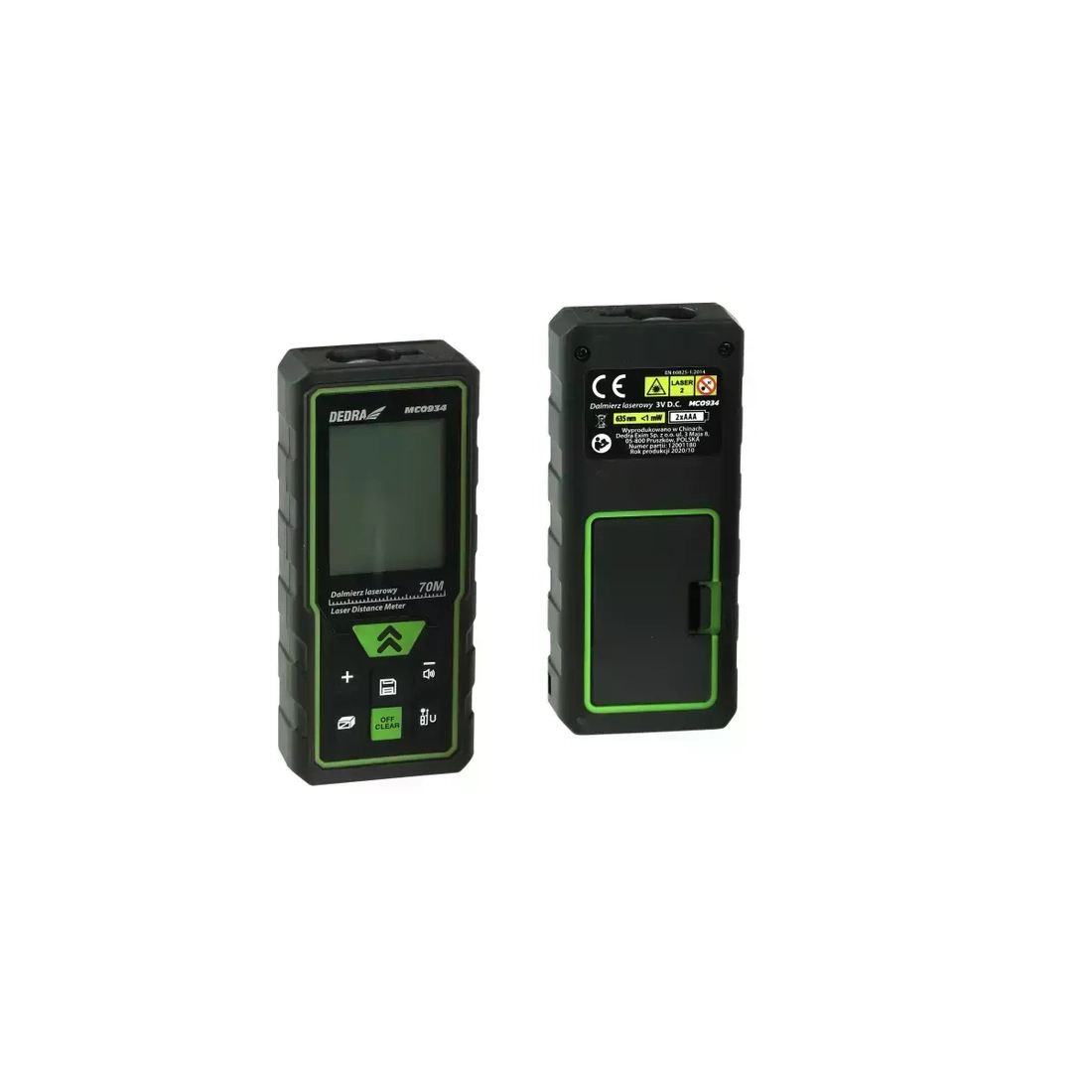 Dalmierz laserowy DEDRA MC0934 - zestaw