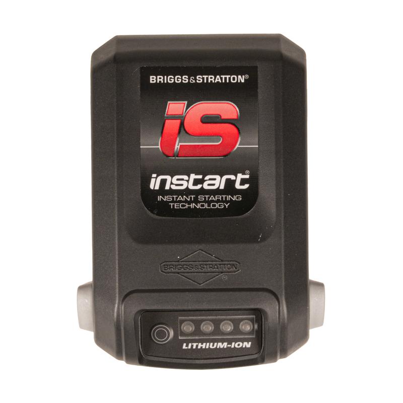 Akumulator Briggs & Stratton InStart – panel czołowy z przyciskiem i kontrolką LED