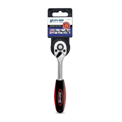 Hillen&amp;Mohr 17J111Z Jednoduchá ráčna 1/4" 72T CrV 6140, nástrčný klíč 2K