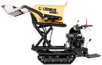 CEDRUS TR500GE-HD-L Transporter Spalinowy Gąsienicowy z Ładowaczem i Górnym Wysypem CEDTR500GE-HD-L