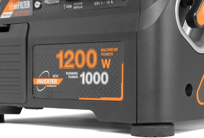 DAEWOO GDA 1400i Invertorový generátor 230V 1,2kW - OFICIÁLNÍ DISTRIBUTOR - AUTORIZOVANÝ PRODEJCE DAEWOO