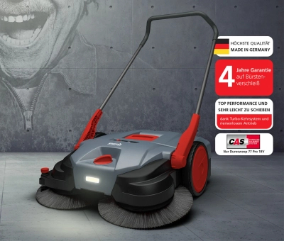 HAAGA 677 ZAMIATARKA ELEKTRYCZNA AKUMULATOROWA RĘCZNA PROWADZONA URZĄDZENIE SPRZĄTAJĄCE Z SYSTEMEM TURBO 77cm PREMIUM  AUTORYZOWANY DEALER HAAGA