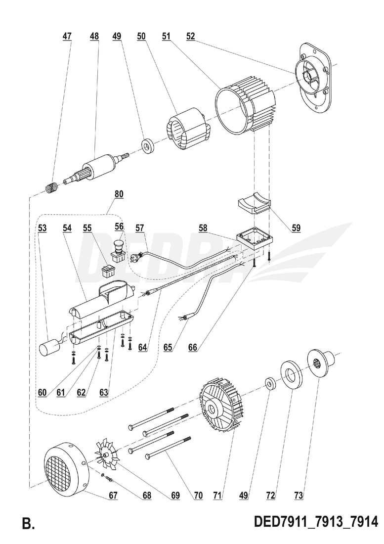 Dedra pilot sterujący zestaw