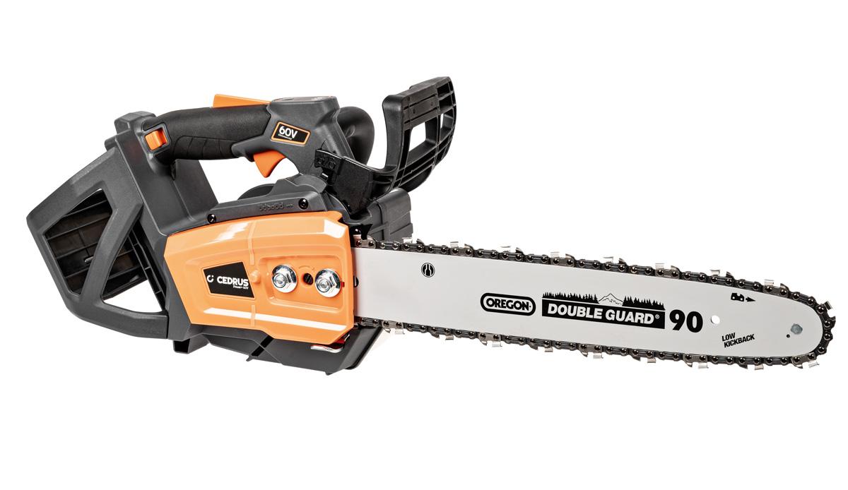 Pilarka akumulatorowa Cedrus 60V CHS350-B4 widok z boku