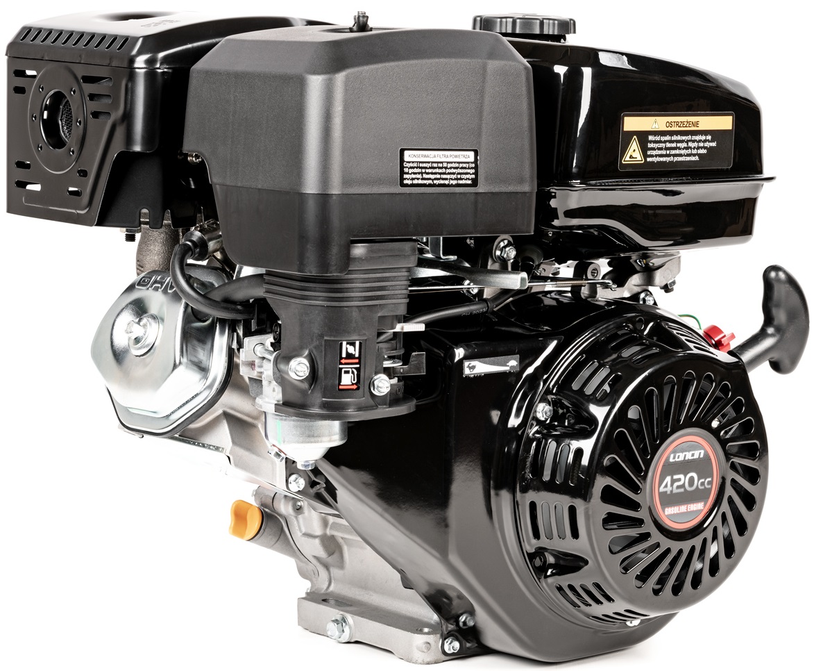 SILNIK LONCIN G420F-L SPALINOWY BENZYNOWY 15 KM wał poziomy stożek 22,2 mm / 110 mm G420F-L MOTOR HONDA GX420 - EWIMAX - OFICJALNY DYSTRYBUTOR - AUTO