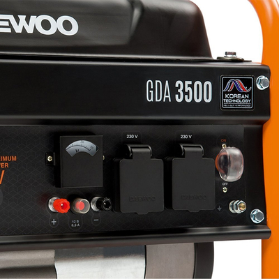 DAEWOO GDA 3500 GENERATOR 2x16A AVR 3,2kW POWER - OFFICIAL DISTRIBUTOR - AUTHORIZED DAEWOO DEALER