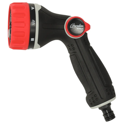 DEDRA GARDEN 80N254K Turbo Thumb Control – postřikovací pistole, zahradní postřikovač s 8 funkcemi