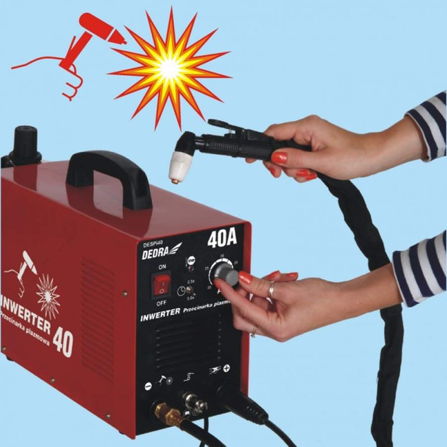 DEDRA DESPI40 INVERTER PLASMA CUTTER 40A FOR METAL EWIMAX - OFFICIAL DISTRIBUTOR - AUTHORIZED DEDRA DEALER