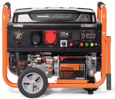 DAEWOO GDA 9500DPE-3 GENERÁTOR DAEWOO GDA 9500DPE-3 DUAL POWER STARTER , 1x32A, 1x16A 380V AVR 8kW - DAEWOO OFFICIAL DISTRIBUTOR