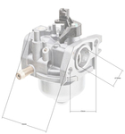 Gaźnik NAC T575/T675 z opcją wkręcanego primera kosiarki marketowe 080006