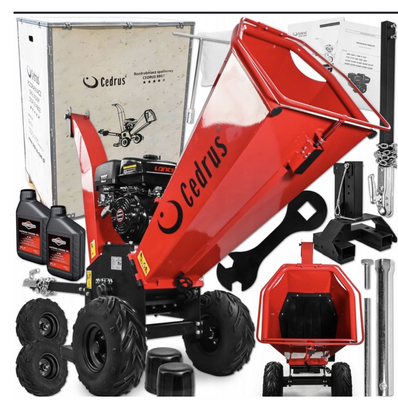 Cedrus RB03 Rozdrabniacz Spalinowy Rębak do Gałęzi 12 cm Loncin 420 cm³
