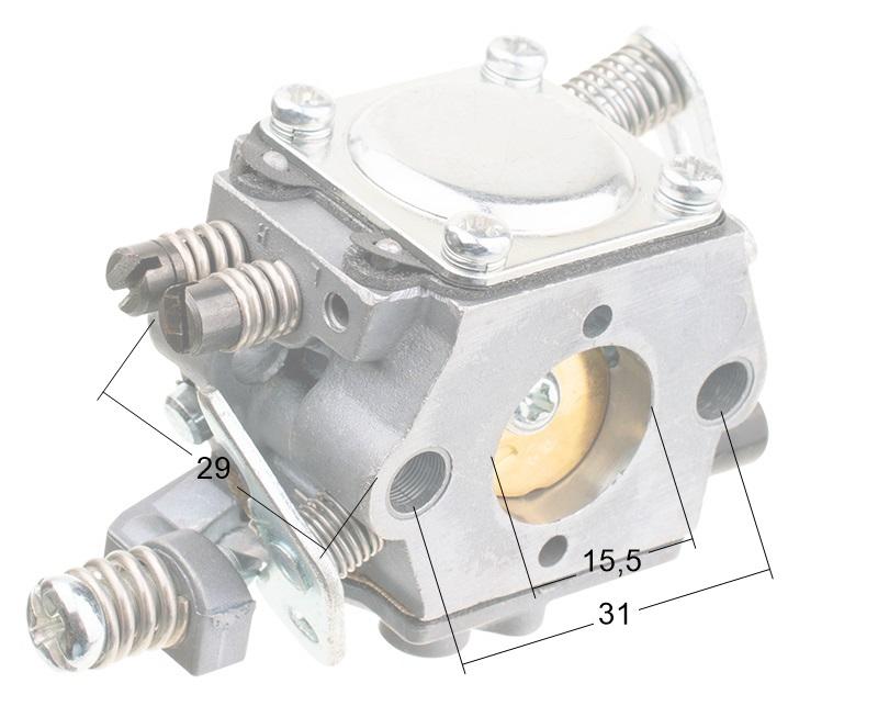 Gaźnik Stihl 017 018 MS170 MS180 - wymiary montażowe - ujęcie 4