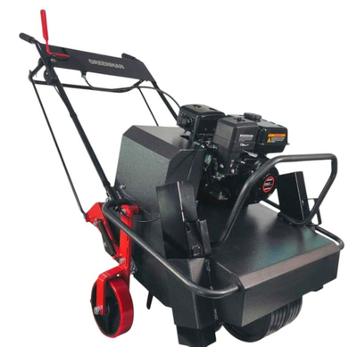 GREENMAN AE500 TRUBKOVÝ 500MM 80MM BUBNOVÝ PROVZDUŠŇOVAČ TRÁVY LONCIN G200F