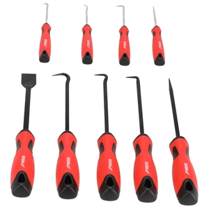 Hooks with handle 9 pcs. 40Cr set