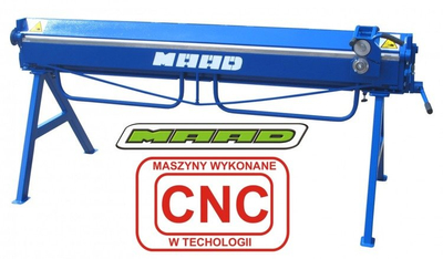 BENDING MACHINE ROOFING EDGE BENDER FOR SHEET METAL WITH CUTTING MAAD ZG-2000 /1.5mm