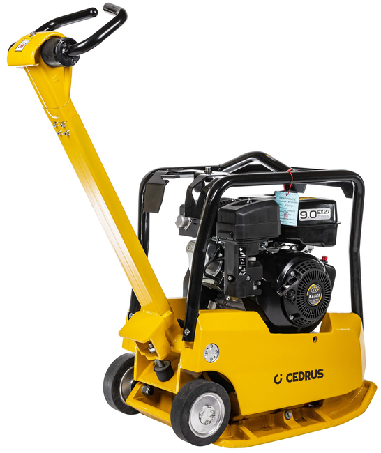 CEDRUS ZG04 160 KG DIESEL SOIL COMPACTOR WITH HYDRAULIC REVERSE TWO-WAY FORWARD-REVERSE PLATE COMPACTOR 6.9 KM + TRANSPORT WHEELS - AUTHORIZED CEDRUS DEALER