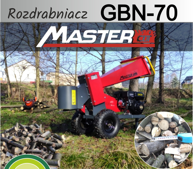 MASTERCUT GBN-70 ROZDRABNIACZ SPALINOWY REBAK WALCOWY DO GAŁĘZI POLANIARKA 7cm / 7KM