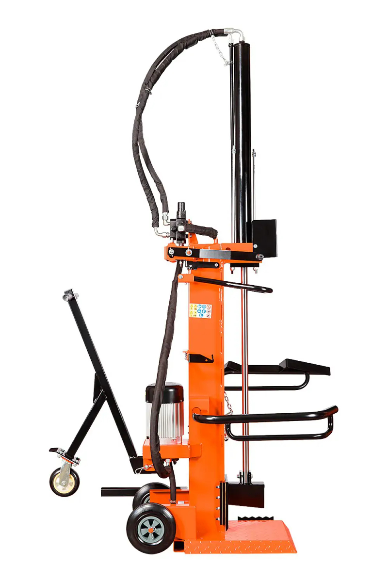 Łuparka elektryczna ELD10 – kolumna robocza i nóż rozłupujący