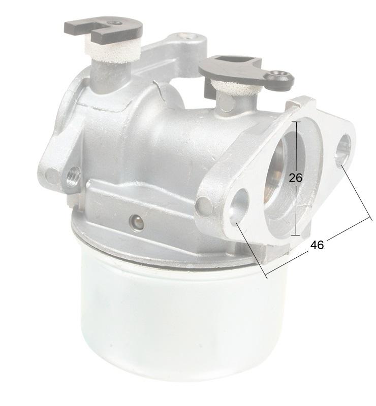 Wymiary orientacyjne gaźnika B&S – rysunek 2