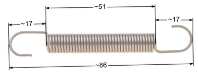 MTD knife tensioner spring 8R76-80