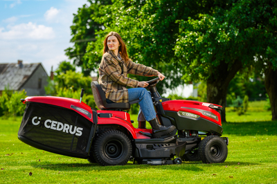 CEDRUS C-TRAC 92HC Rear-Dump Self-Propelled Lawn Mower with 92cm HYDROSTAT RECYCLING VELOPMENTS C-TRAC-92HC EWIMAX OFFICIAL DISTRIBUTOR - AUTHORIZED DEALER CEDRUS