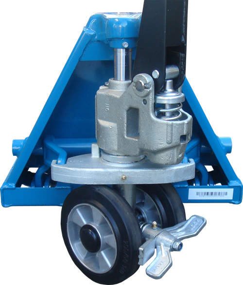 AC25 (HPT-A) STANDARD 2,500kG - 1150mm WALKING PALLET TROLLEY STORAGE TROLLEY with BRAKES