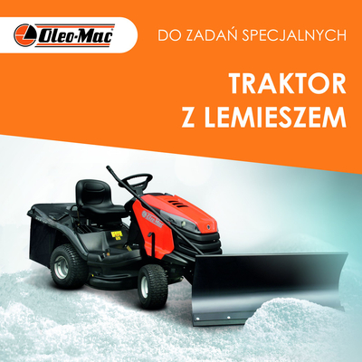 SNOW PLOW SNOW BLADE FOR GARDEN TRACTOR OM92 / OM102 OM 92 / OM 102 - 68120019S - OFFICIAL DISTRIBUTOR - OLEO-MAC AUTHORIZED DEALER