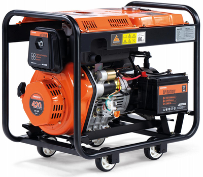 DAEWOO DDAE 6000XE DIESEL AGREGAT GENERATOR PRĄDOTWÓRCZY 2x16A, 1x32A AVR MOC 11KM - OFICJALNY DYSTRYBUTOR - AUTORYZOWANY DEALER DAEWOO