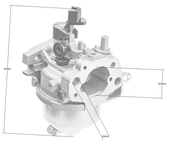 Loncin LC1P65FE EURO 2 karburátor ORIGINÁLNÍ DÍL 170021321-0001