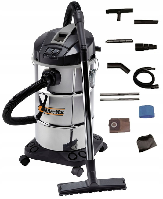 OLEO MAC OMV 31 NE ODKURZACZ PRZEMYSŁOWY UNIWERSALNY WARSZTATOWY NA MOKRO i SUCHO MOC 1600W KLASA PREMIUM 9355001200 EWIMAX-OFICJALNY DYSTRYBUTOR - AUTORYZOWANY DEALER OLEO-MAC