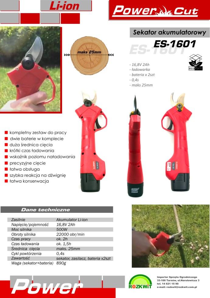 Sekator akumulatorowy Powercut ES-1601 w akcji