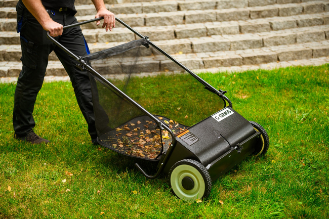 CEDRUS SP31110 grass leaf sweeper with basket 66cm - OFFICIAL DISTRIBUTOR - AUTHORIZED DEALER CEDRUS