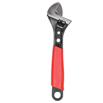 DEDRA 12B225 French Adjustable Wrench, 250 mm, 0–28 mm, HCS, rubberized handle