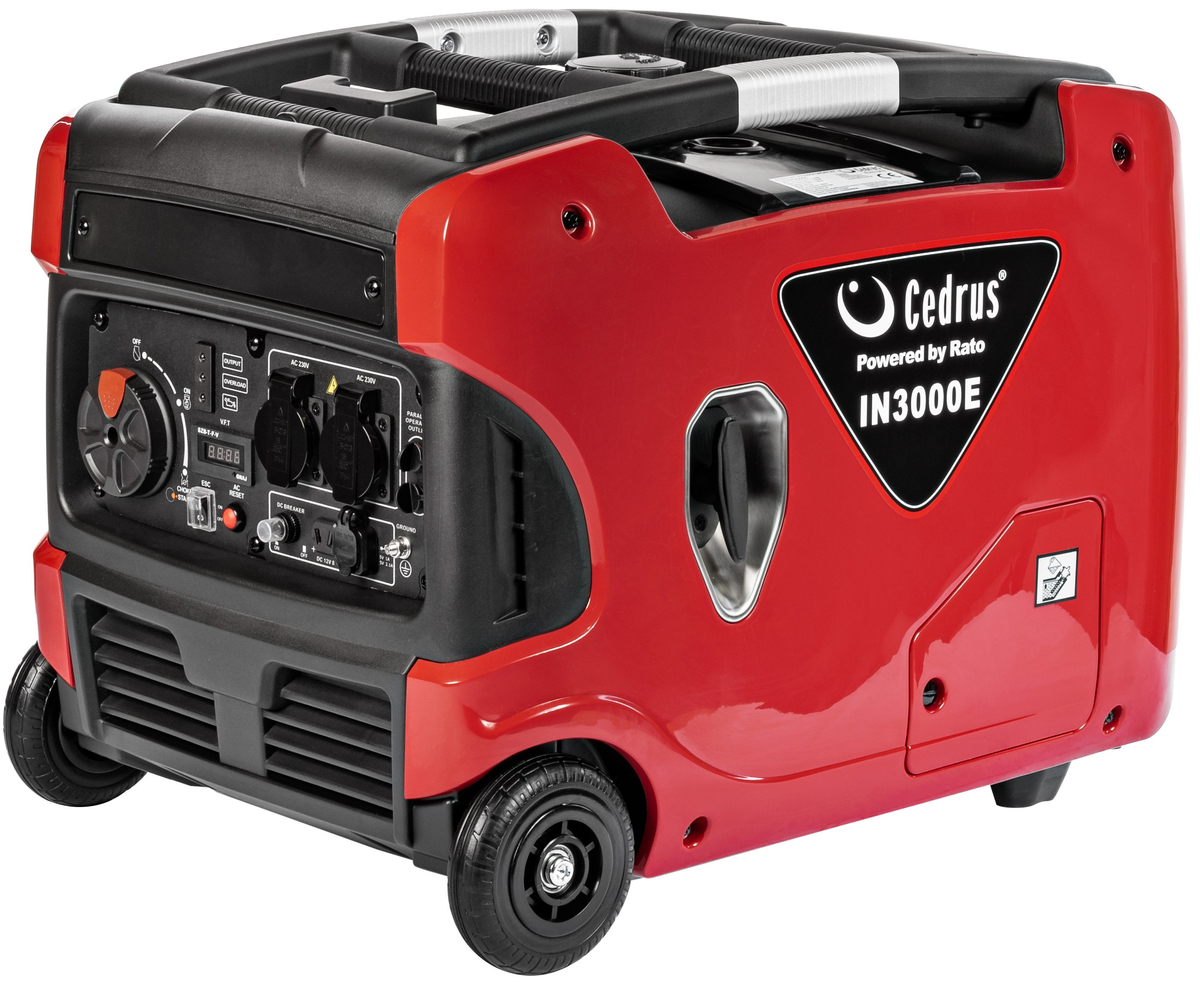 CEDRUS IN3000E AGREGAT GENERATOR INWERTOROWY PRĄDOTWÓRCZY INWERTEROWY WALIZKOWY 230V 3.3 KW ESTART - ROZRUSZNIK EWIMAX - OFICJALNY DYSTRYBUTOR - AUTO