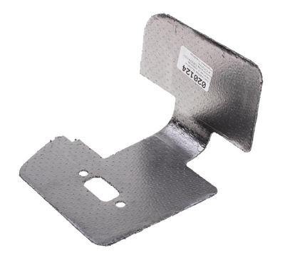 Cedrus muffler gasket with heat shield mower CED415X CED520X 020124