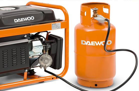 DAEWOO GDA 7500 DFE LPG / PETROL POWER GENERATOR 1x16A, 1x32A 6,5kW - OFICIÁLNÍ DISTRIBUTOR - AUTORIZOVANÝ PRODEJCE DAEWOO