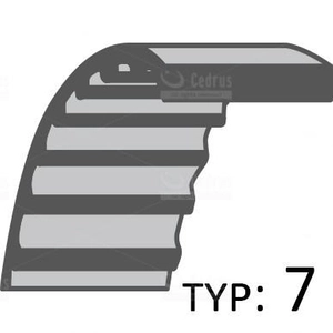 CEDRUS toothed belt sweeper ZM03 /15x500/ 030523