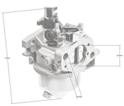 Loncin LC1P65FC carburetor ORIGINAL PART 170021144-0001