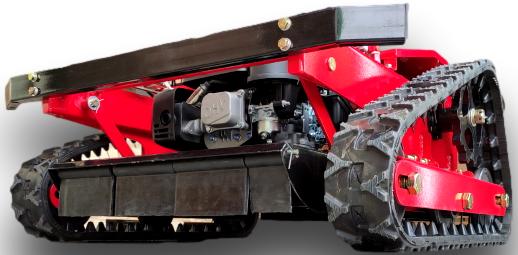 MASTERCUT JFRC55S SEKACÍ ROBOT NA DÁLKOVÉ OVLÁDÁNÍ HYBRIDNÍ PÁSOVÝ TRAKTOR NA TRÁVU POD PANELEM SEKAČKA NA DÁLKOVÉ OVLÁDÁNÍ