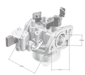 Gaźnik Loncin G200F bez primera EURO 2 CZĘŚĆ ORYGINALNA 170020406-0004