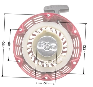 Čínský Lifan Kipor Loncin Zongshen 168 kovový startér T1 NZ555