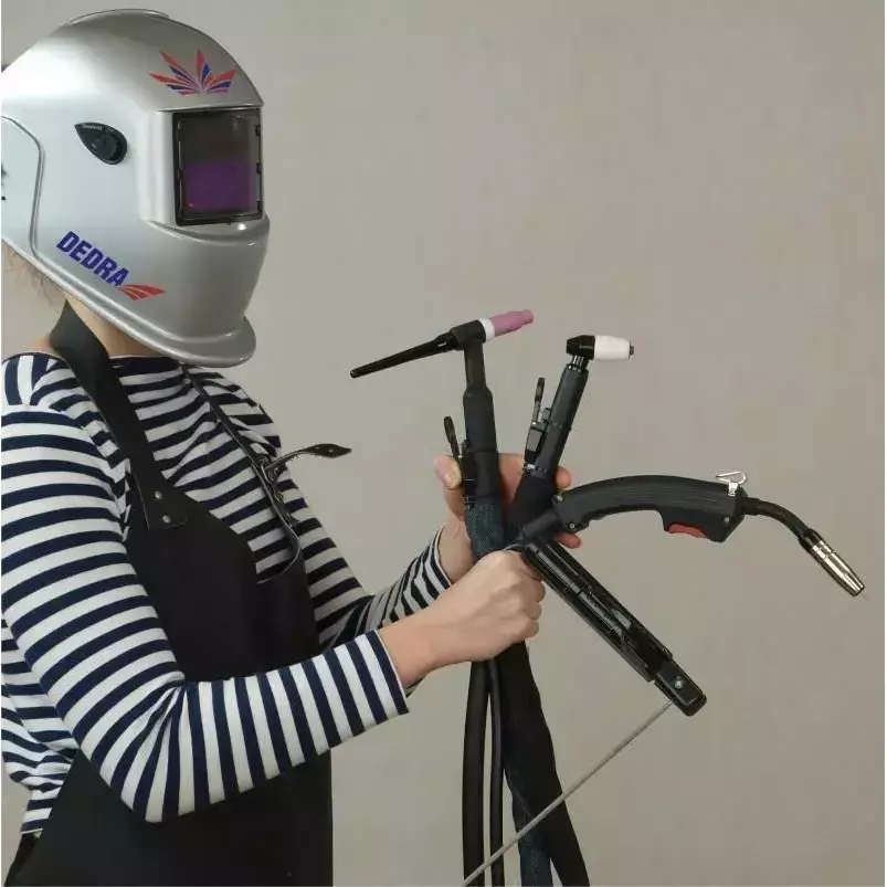 Przyłbica spawalnicza Dedra DES003 – widok od środka