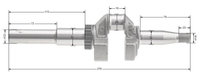 B&S Series 675 EXI crankshaft ORIGINAL PART 595024
